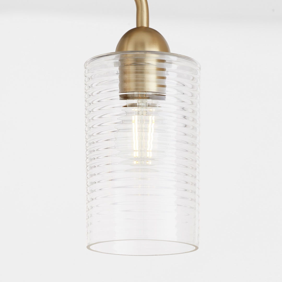 Quorum Charlotte by Tamara Day 598-3-80 Bath Vanity Light 24 in. wide - Aged Brass