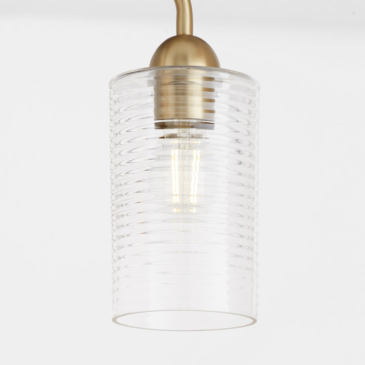 Quorum Charlotte by Tamara Day 598-3-80 Bath Vanity Light 24 in. wide - Aged Brass