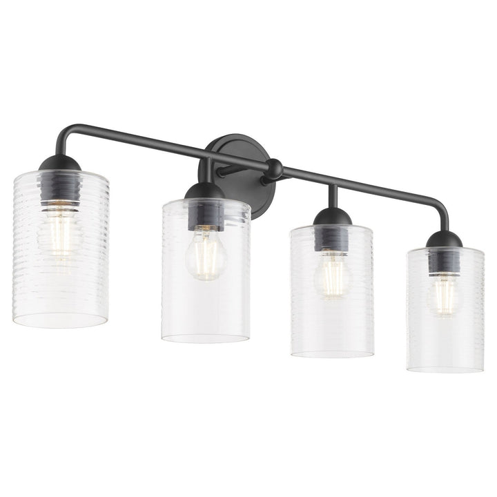 Quorum Charlotte by Tamara Day 598-4-59 Bath Vanity Light 33 in. wide - Matte Black