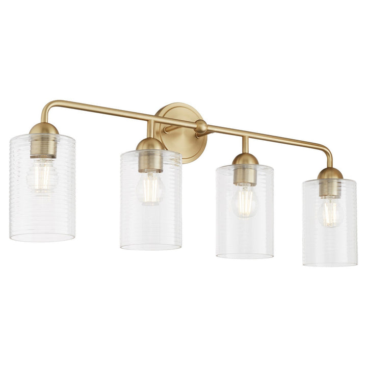 Quorum Charlotte by Tamara Day 598-4-80 Bath Vanity Light 33 in. wide - Aged Brass