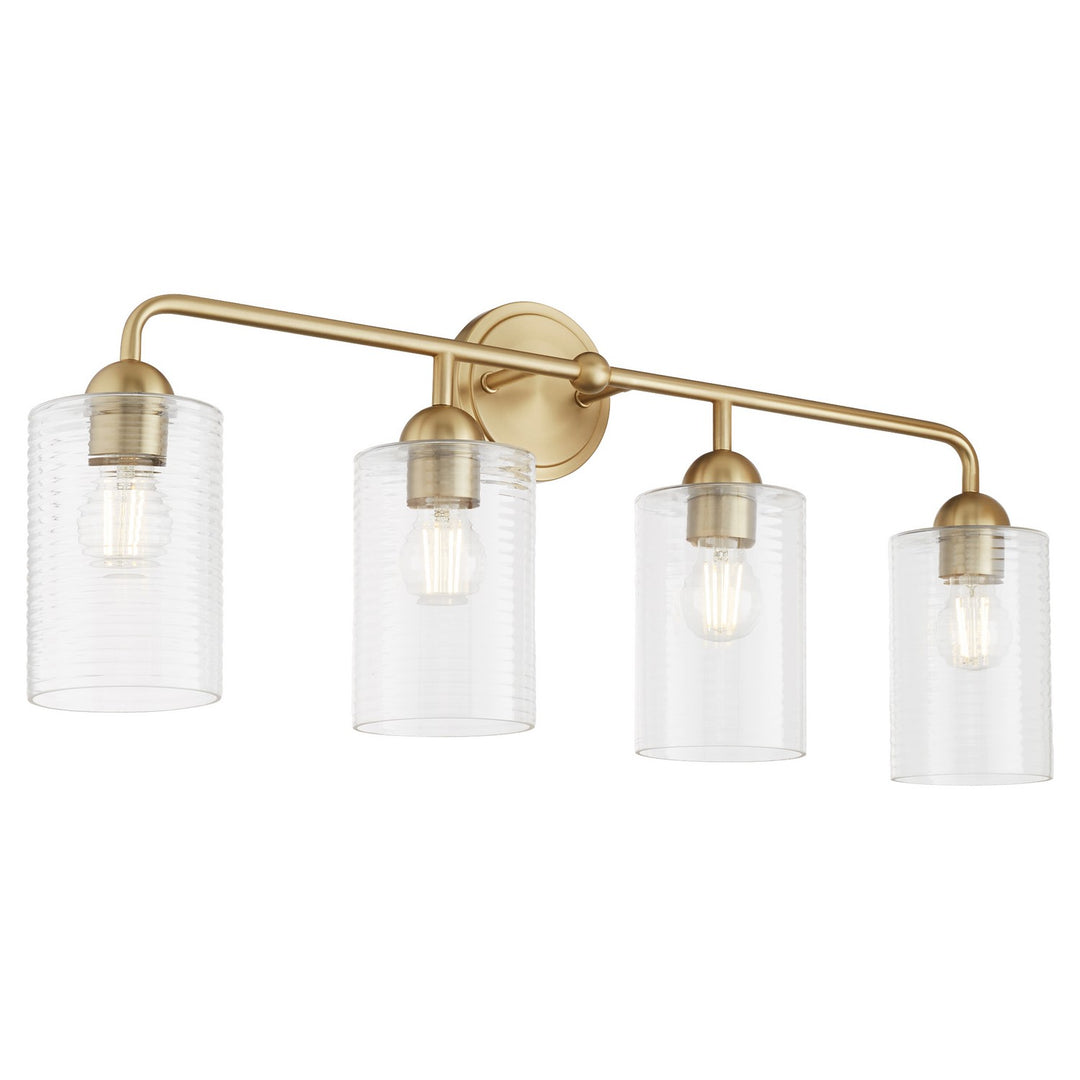 Quorum Charlotte by Tamara Day 598-4-80 Bath Vanity Light 33 in. wide - Aged Brass