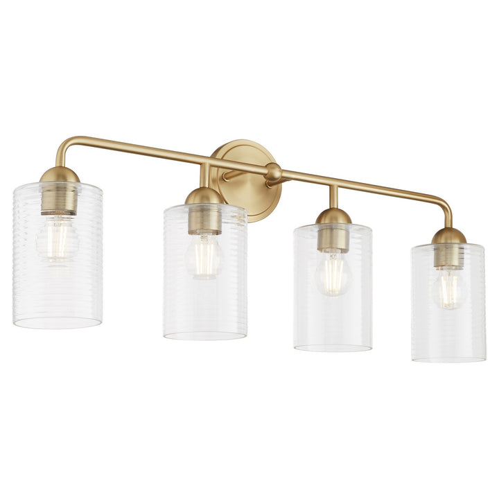 Quorum Charlotte by Tamara Day 598-4-80 Bath Vanity Light 33 in. wide - Aged Brass