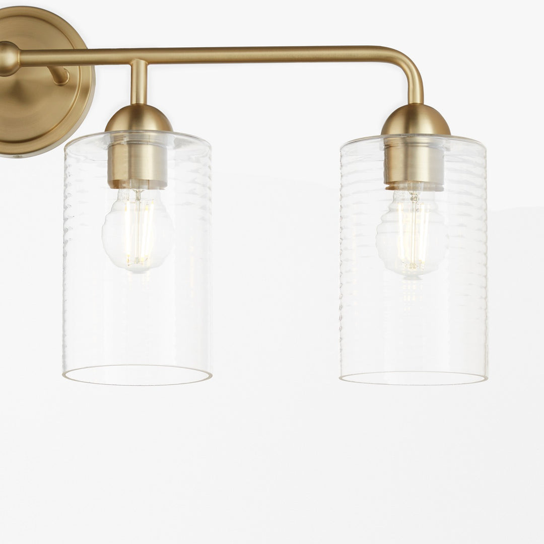 Quorum Charlotte by Tamara Day 598-4-80 Bath Vanity Light 33 in. wide - Aged Brass