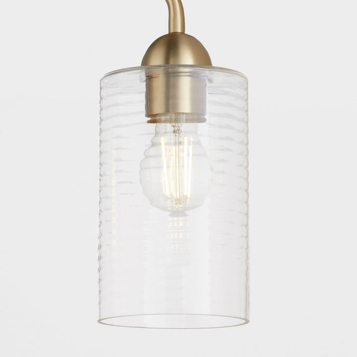 Quorum Charlotte by Tamara Day 598-4-80 Bath Vanity Light 33 in. wide - Aged Brass
