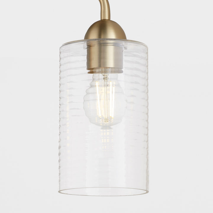 Quorum Charlotte by Tamara Day 598-4-80 Bath Vanity Light 33 in. wide - Aged Brass
