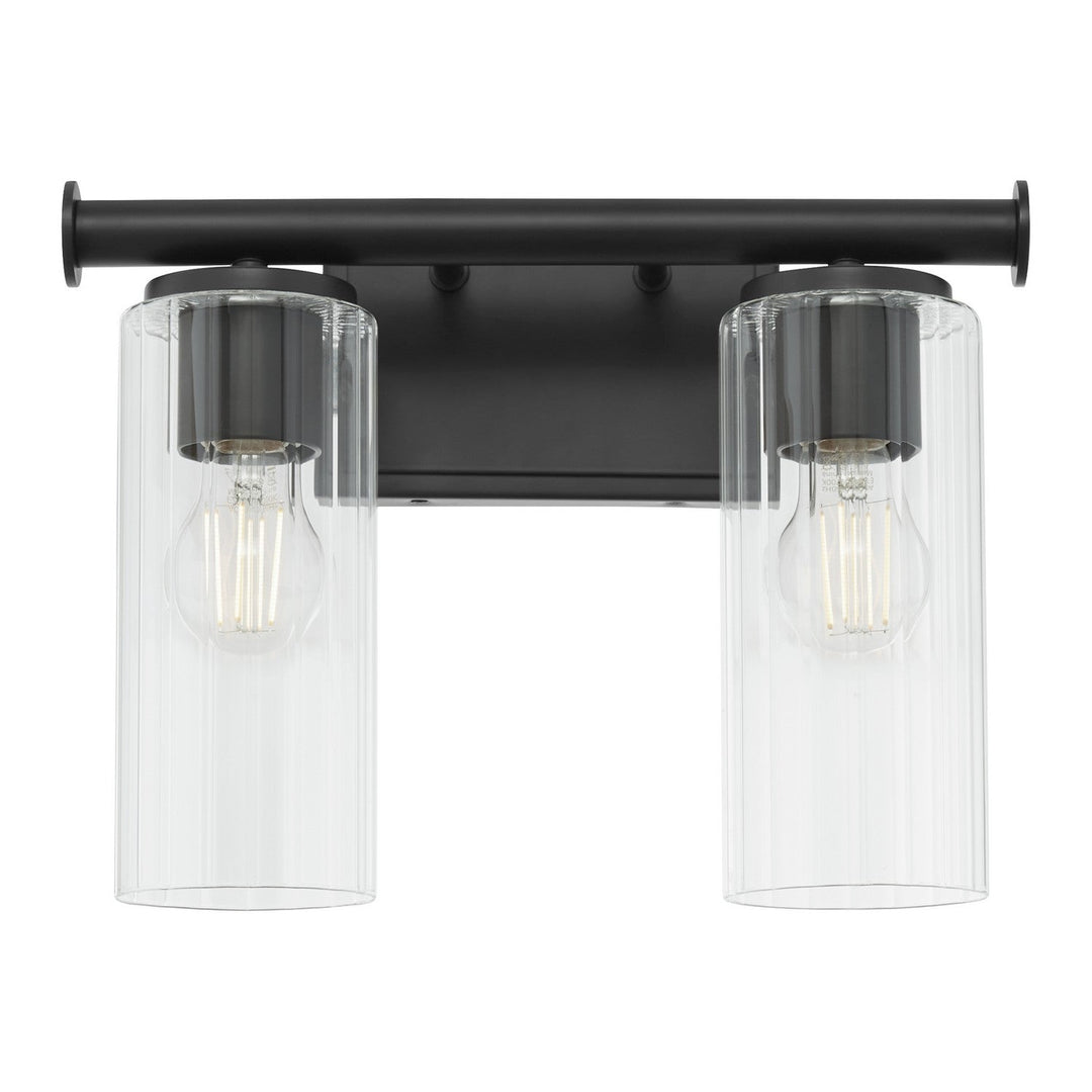 Quorum Juniper by Tamara Day 541-2-59 Bath Vanity Light 15 in. wide - Matte Black