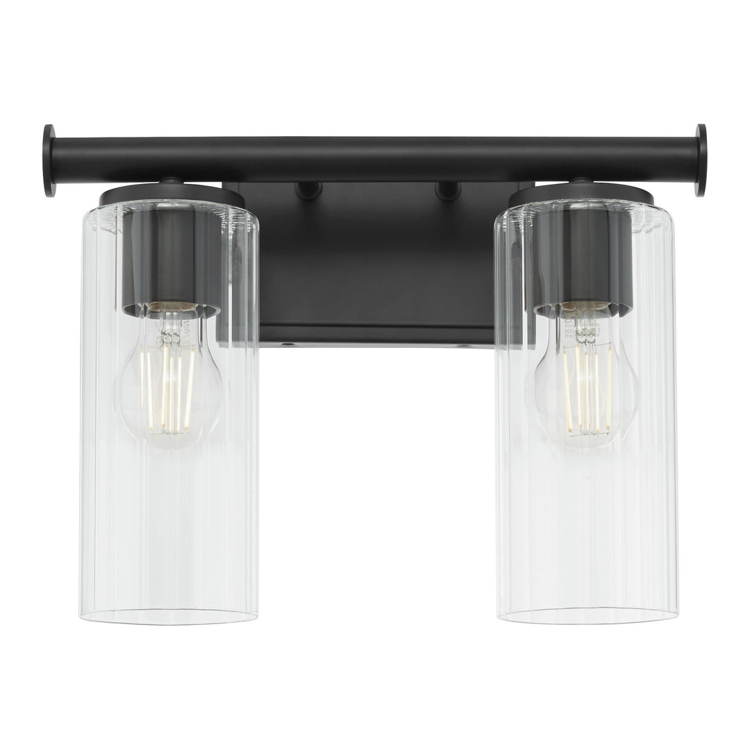 Quorum Juniper by Tamara Day 541-2-59 Bath Vanity Light 15 in. wide - Matte Black