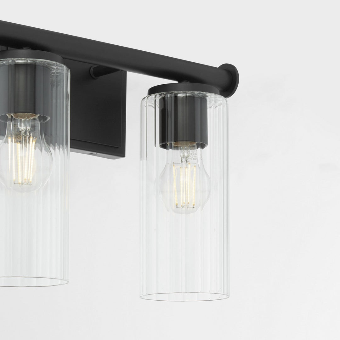 Quorum Juniper by Tamara Day 541-2-59 Bath Vanity Light 15 in. wide - Matte Black