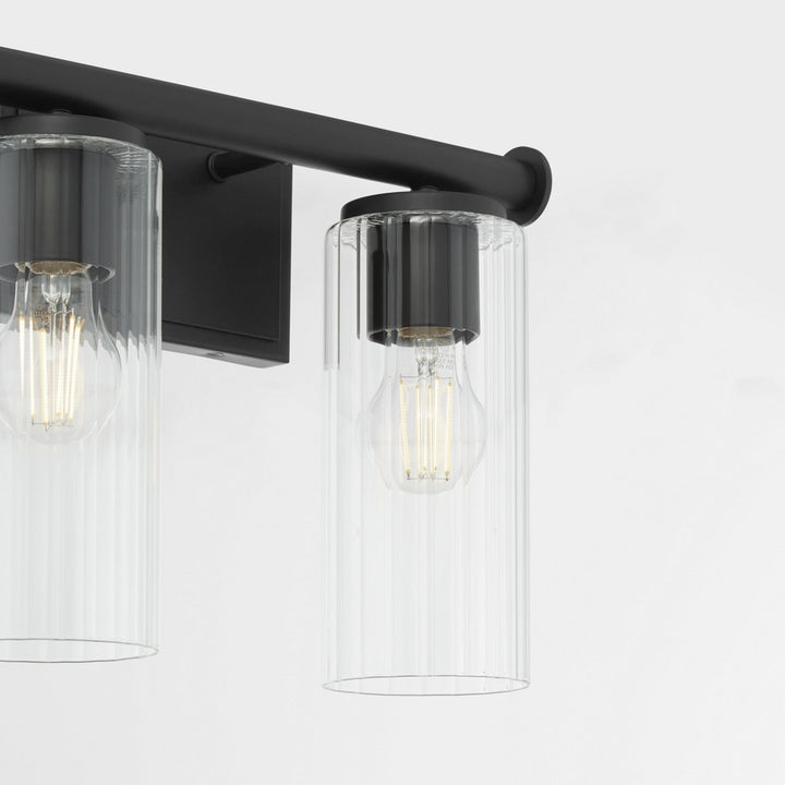 Quorum Juniper by Tamara Day 541-2-59 Bath Vanity Light 15 in. wide - Matte Black