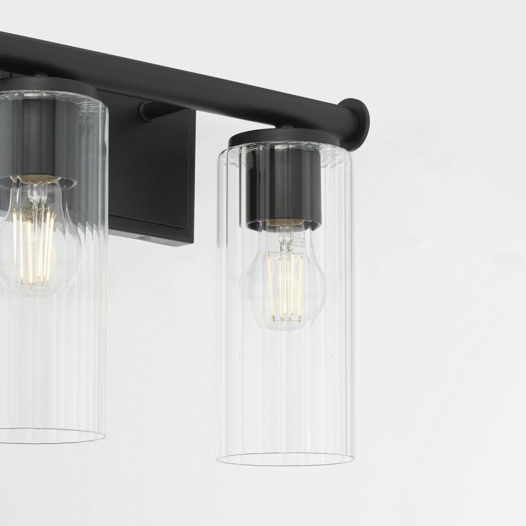 Quorum Juniper by Tamara Day 541-2-59 Bath Vanity Light 15 in. wide - Matte Black