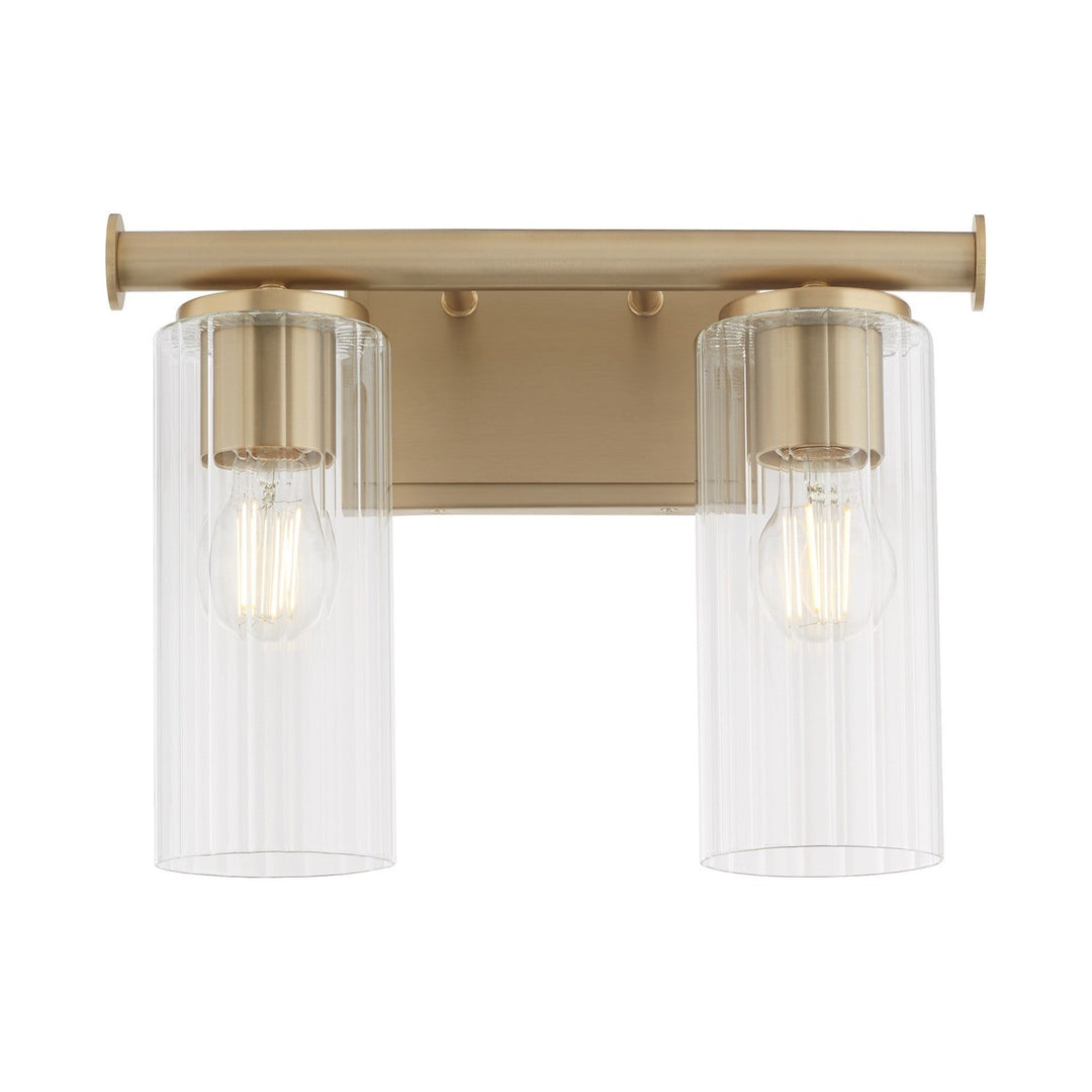 Quorum Juniper by Tamara Day 541-2-80 Bath Vanity Light 15 in. wide - Aged Brass