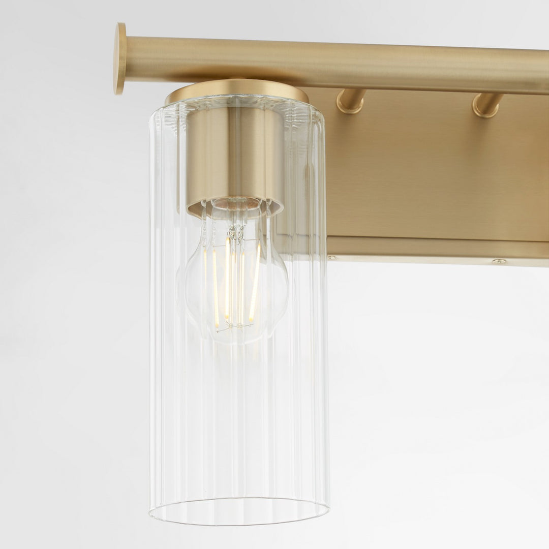 Quorum Juniper by Tamara Day 541-2-80 Bath Vanity Light 15 in. wide - Aged Brass
