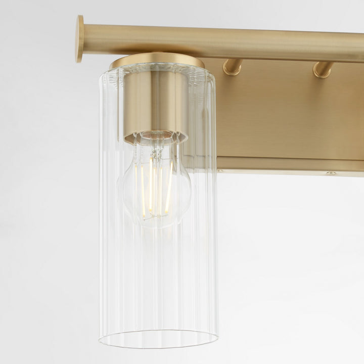 Quorum Juniper by Tamara Day 541-2-80 Bath Vanity Light 15 in. wide - Aged Brass