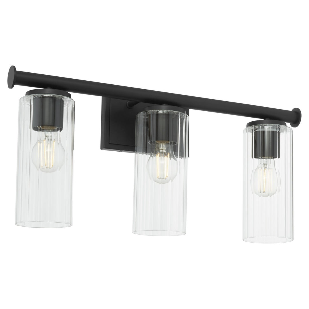 Quorum Juniper by Tamara Day 541-3-59 Bath Vanity Light 24 in. wide - Matte Black