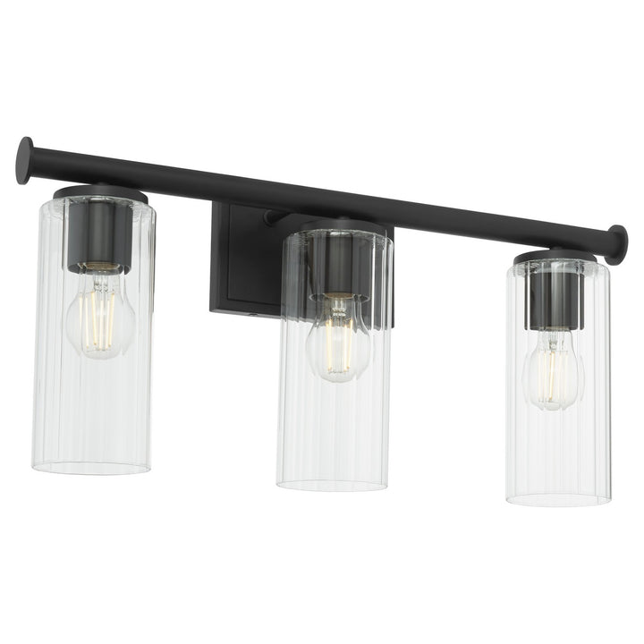 Quorum Juniper by Tamara Day 541-3-59 Bath Vanity Light 24 in. wide - Matte Black