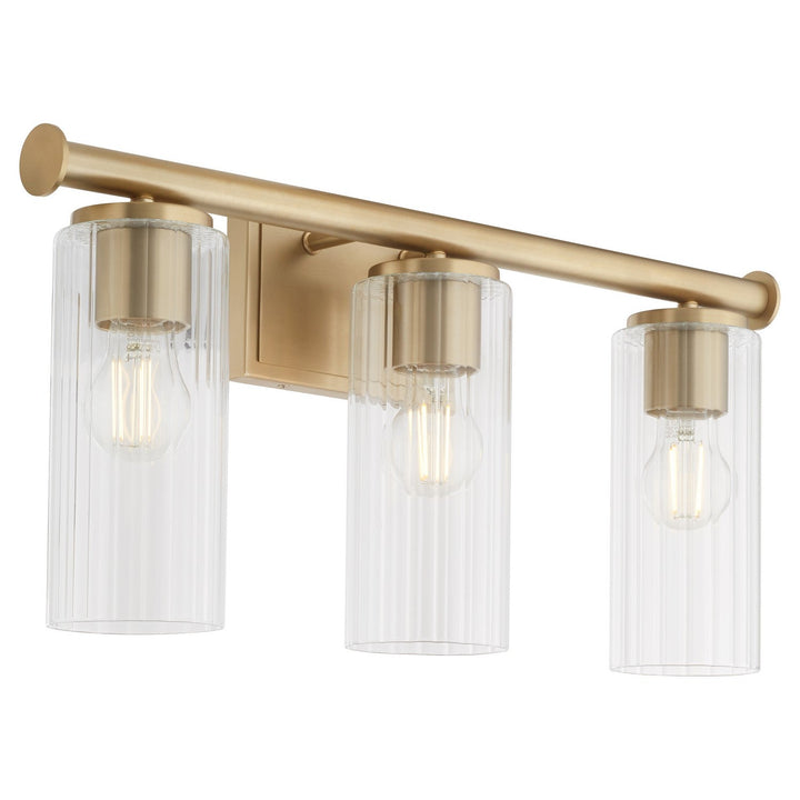 Quorum Juniper by Tamara Day 541-3-80 Bath Vanity Light 24 in. wide - Aged Brass