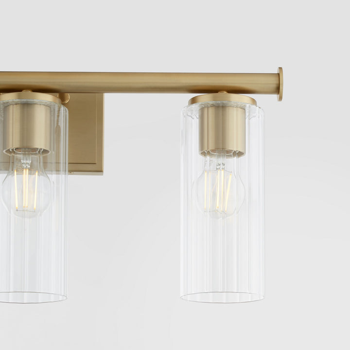 Quorum Juniper by Tamara Day 541-3-80 Bath Vanity Light 24 in. wide - Aged Brass