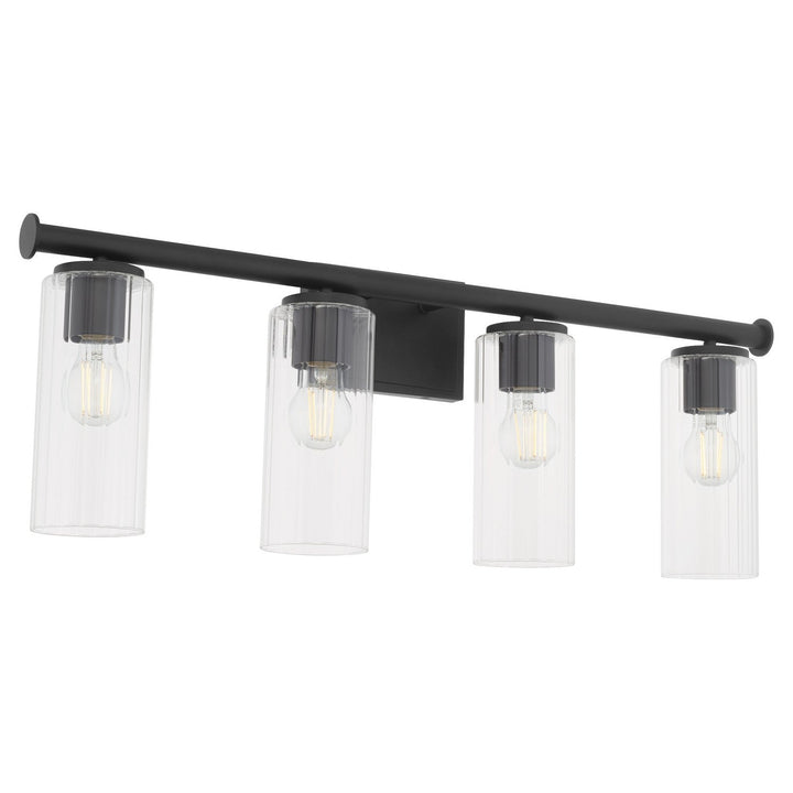 Quorum Juniper by Tamara Day 541-4-59 Bath Vanity Light 32 in. wide - Matte Black
