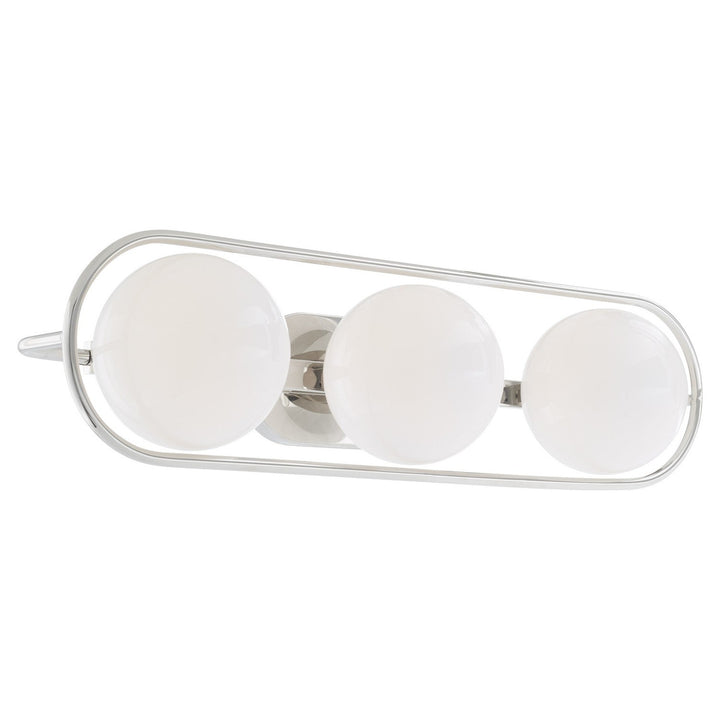 Quorum Belmont 5137-3-62 Bath Vanity Light 26 in. wide - Polished Nickel