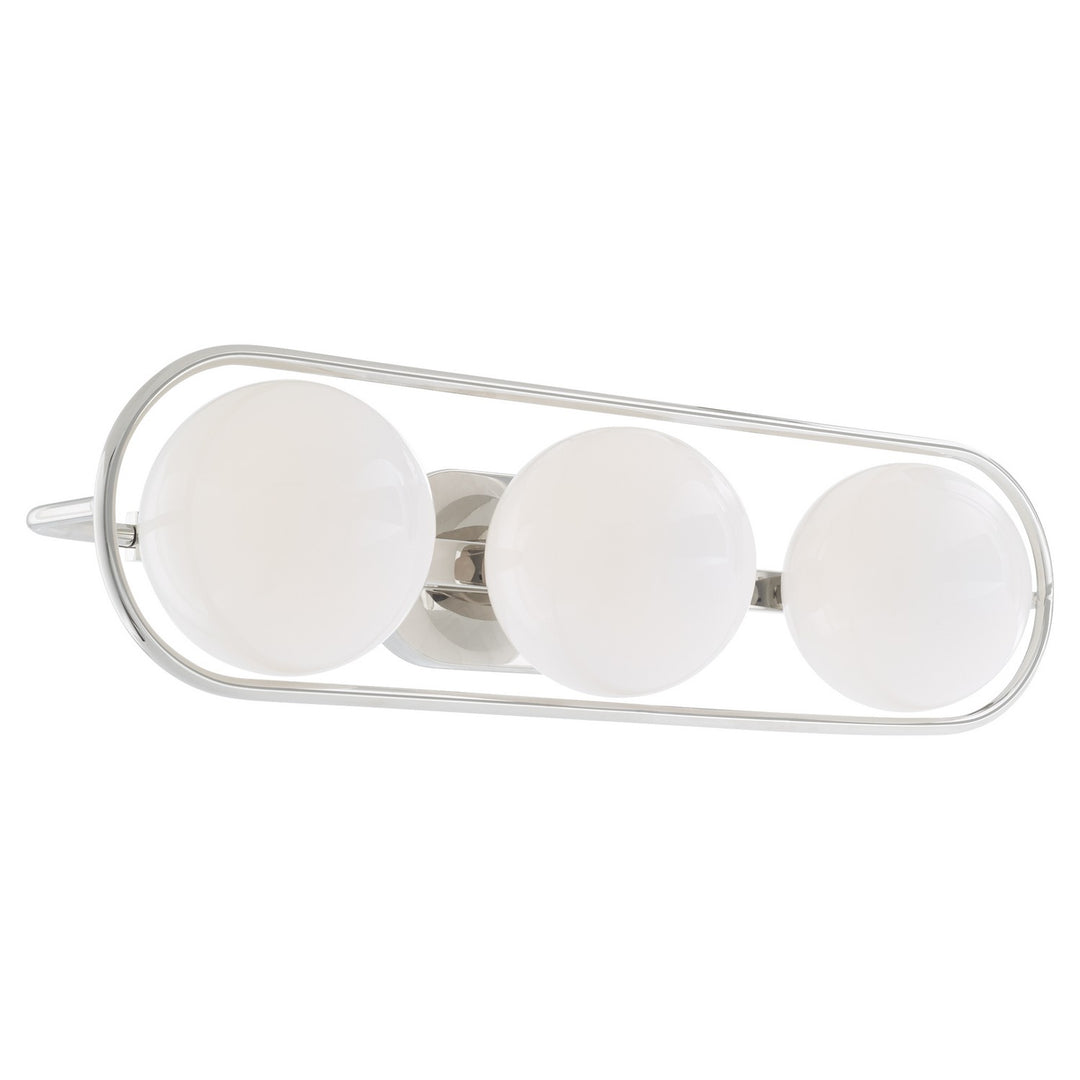 Quorum Belmont 5137-3-62 Bath Vanity Light 26 in. wide - Polished Nickel