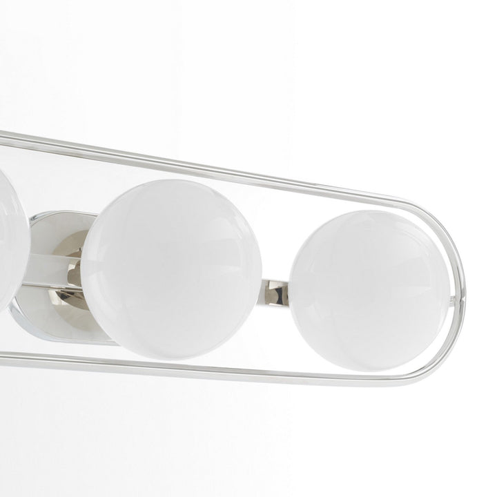 Quorum Belmont 5137-3-62 Bath Vanity Light 26 in. wide - Polished Nickel