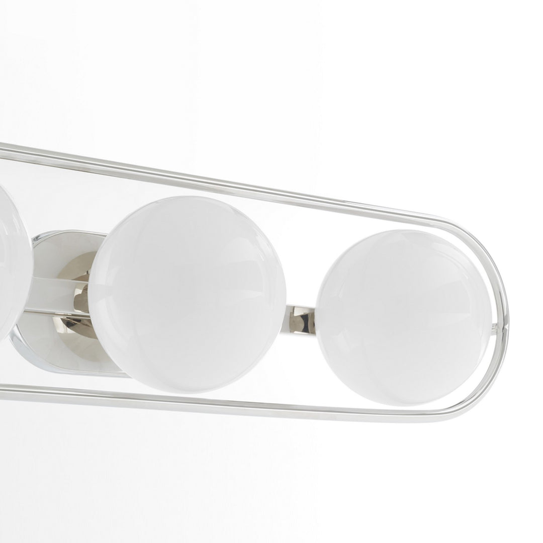 Quorum Belmont 5137-3-62 Bath Vanity Light 26 in. wide - Polished Nickel