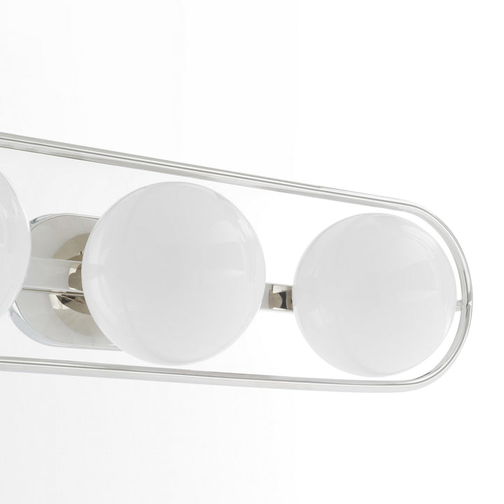Quorum Belmont 5137-3-62 Bath Vanity Light 26 in. wide - Polished Nickel
