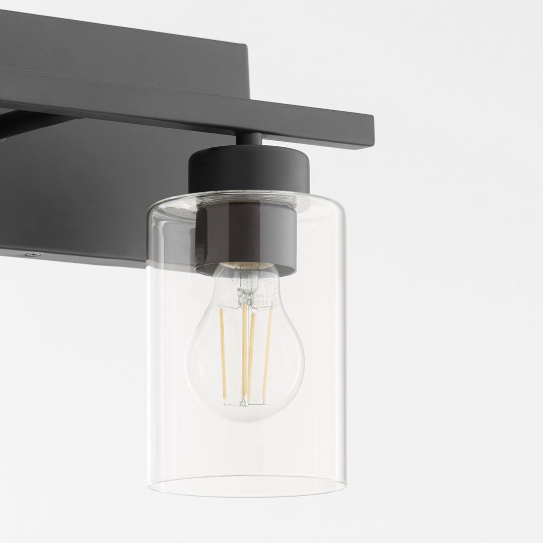 Quorum Carter 5012-3-59 Bath Vanity Light 22 in. wide - Matte Black