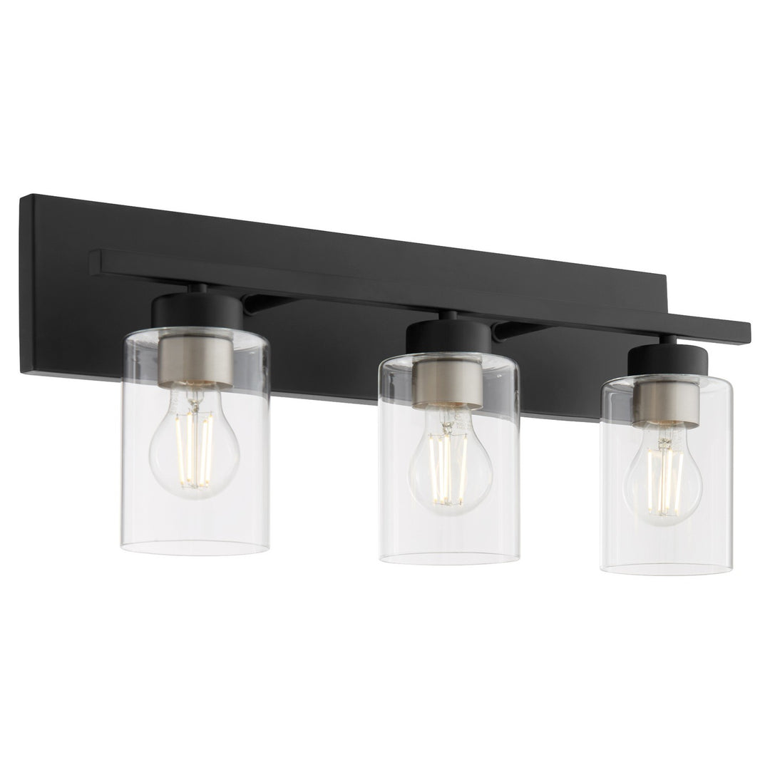 Quorum Carter 5012-3-59 Bath Vanity Light 22 in. wide - Matte Black