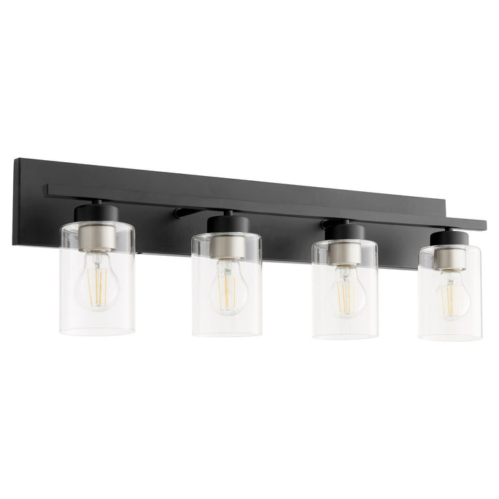 Quorum Carter 5012-4-59 Bath Vanity Light 30 in. wide - Matte Black