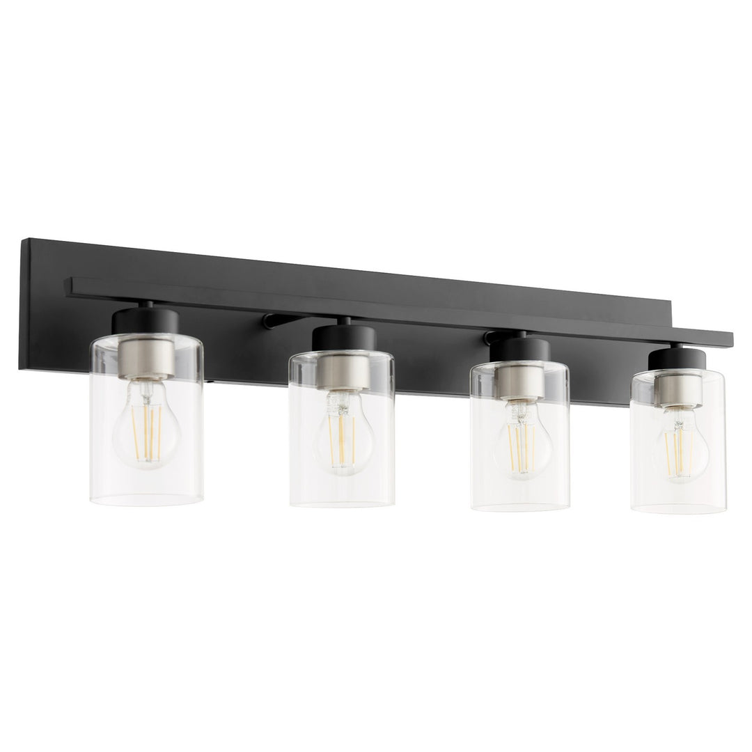 Quorum Carter 5012-4-59 Bath Vanity Light 30 in. wide - Matte Black