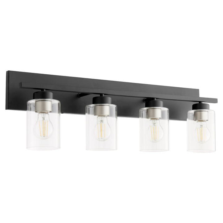 Quorum Carter 5012-4-59 Bath Vanity Light 30 in. wide - Matte Black