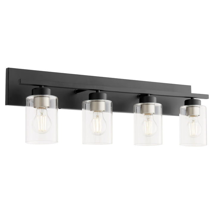Quorum Carter 5012-4-59 Bath Vanity Light 30 in. wide - Matte Black
