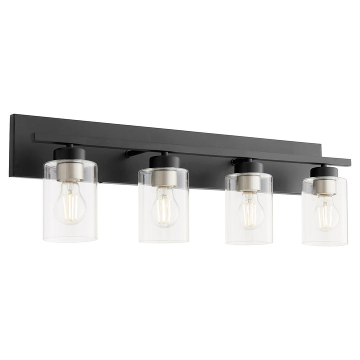 Quorum Carter 5012-4-59 Bath Vanity Light 30 in. wide - Matte Black