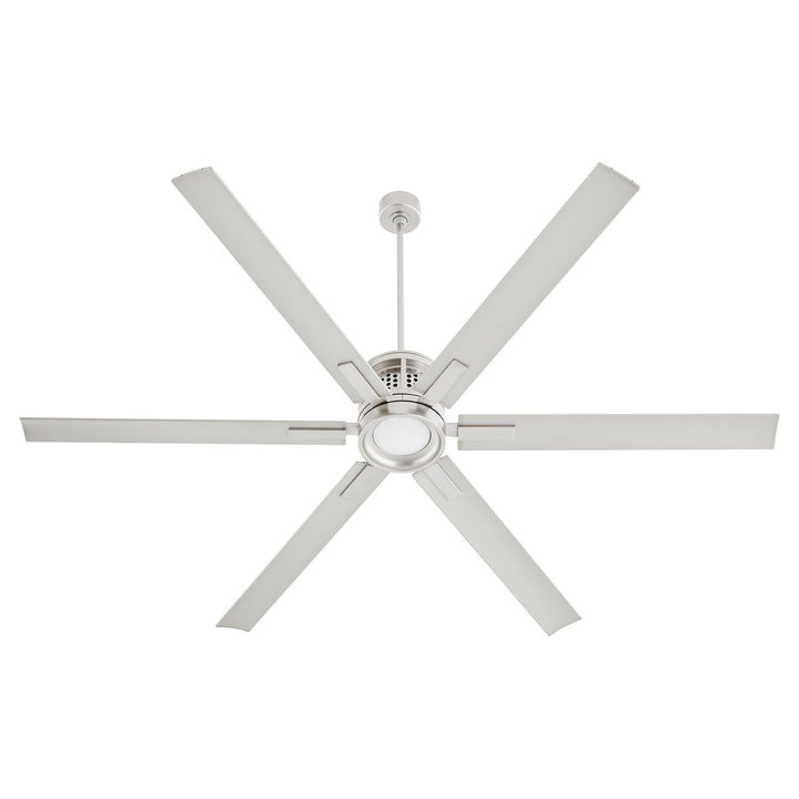 Quorum Zeus 10806-65 Ceiling Fan - Satin Nickel, Silver