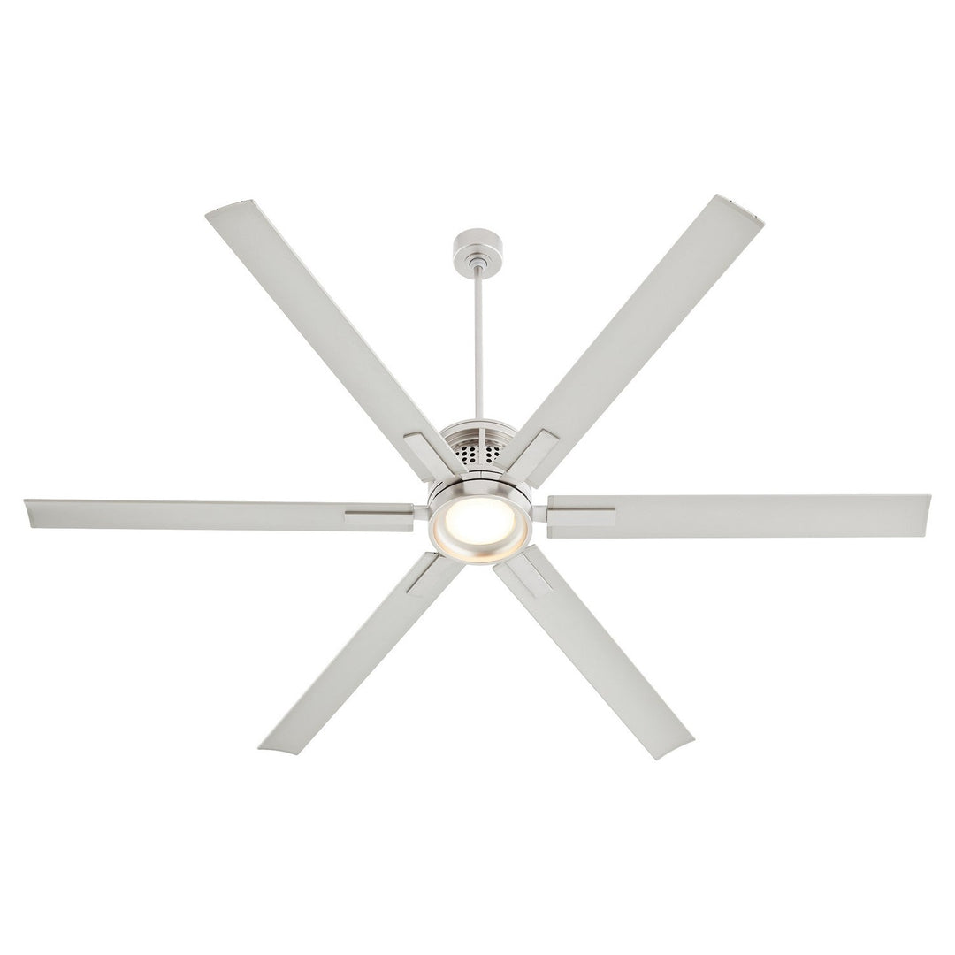 Quorum Zeus 10806-65 Ceiling Fan - Satin Nickel, Silver