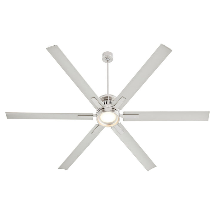 Quorum Zeus 10806-65 Ceiling Fan - Satin Nickel, Silver