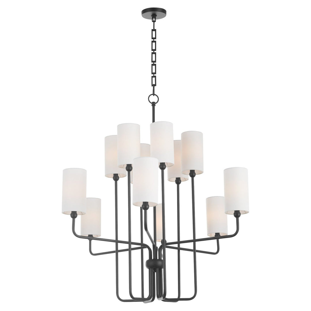 Quorum Charlotte by Tamara Day 698-12-59 Chandelier Light - Matte Black