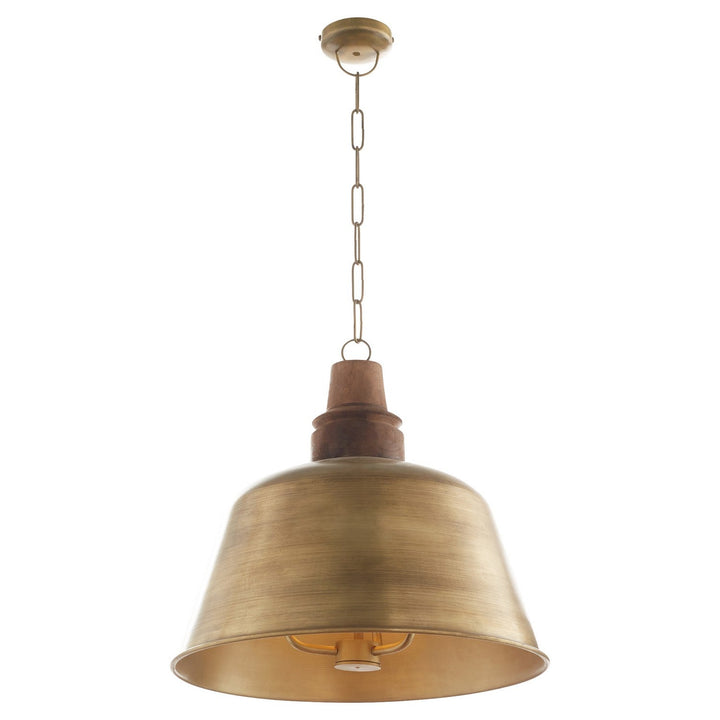 Quorum Artisan Series 84-3-75 Pendant Light - Artisan's Brass
