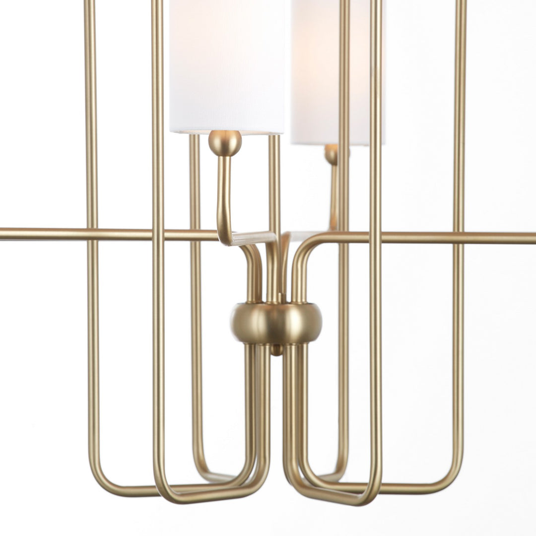 Quorum Charlotte by Tamara Day 698-12-80 Chandelier Light - Aged Brass