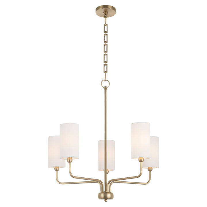 Quorum Charlotte by Tamara Day 698-5-80 Chandelier Light - Aged Brass