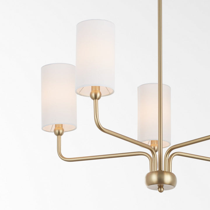 Quorum Charlotte by Tamara Day 698-5-80 Chandelier Light - Aged Brass