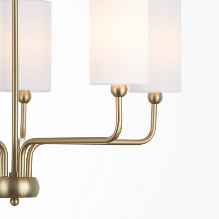 Quorum Charlotte by Tamara Day 698-5-80 Chandelier Light - Aged Brass