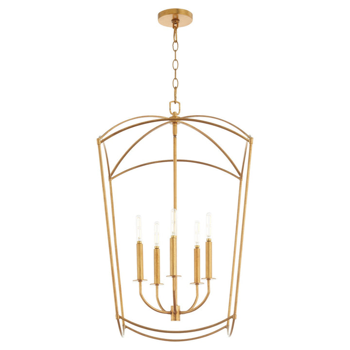 Quorum Mantle 6812-5-74 Pendant Light - Gold Leaf