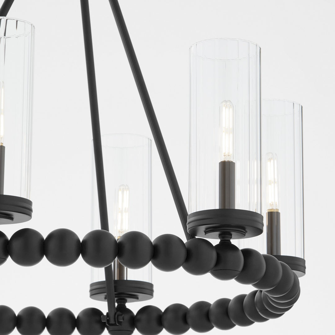 Quorum Lee Boulevard by Tamara Day 661-6-59 Chandelier Light - Matte Black