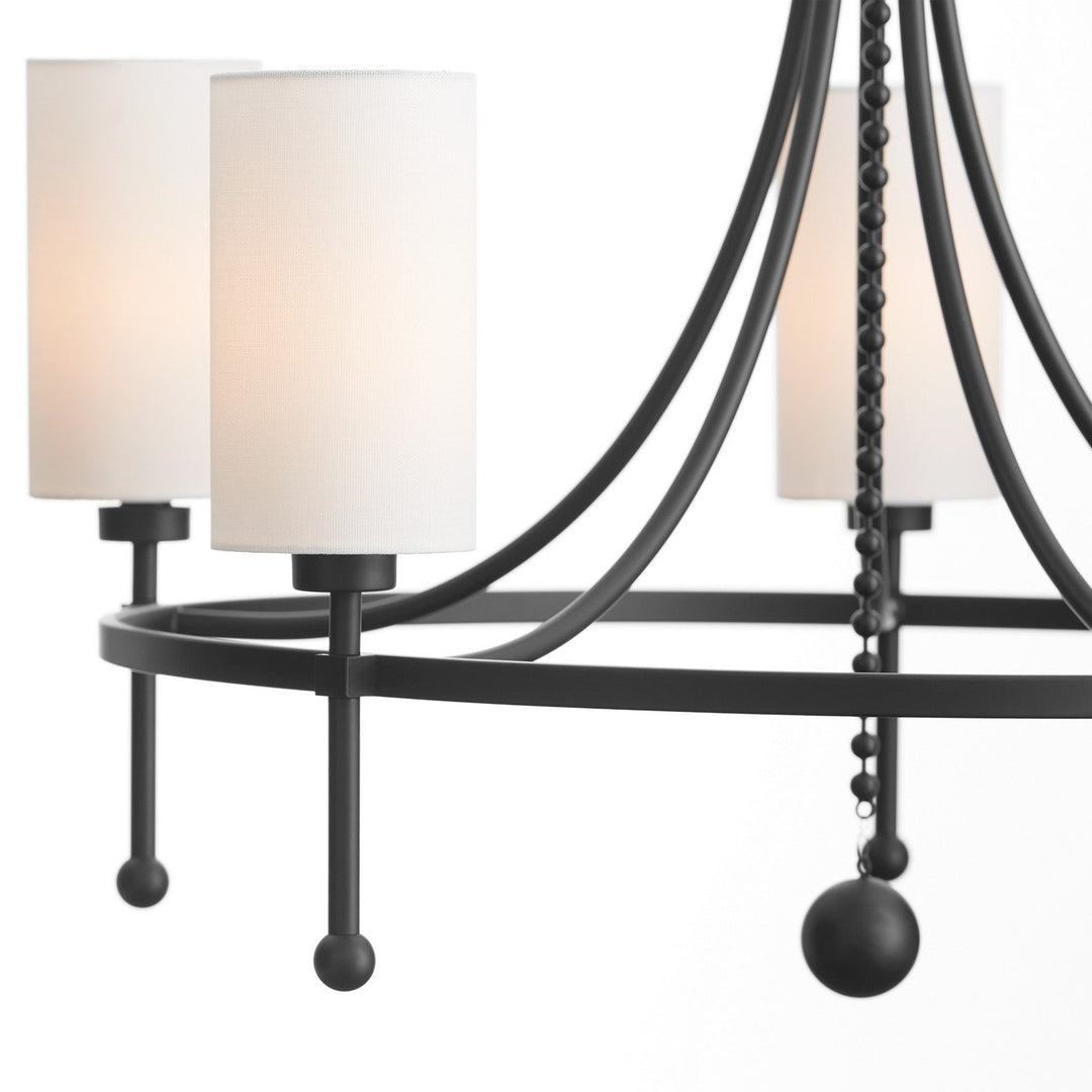 Quorum Lee Boulevard by Tamara Day 664-5-59 Chandelier Light - Matte Black