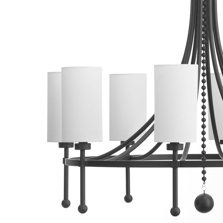 Quorum Lee Boulevard by Tamara Day 664-8-59 Chandelier Light - Matte Black