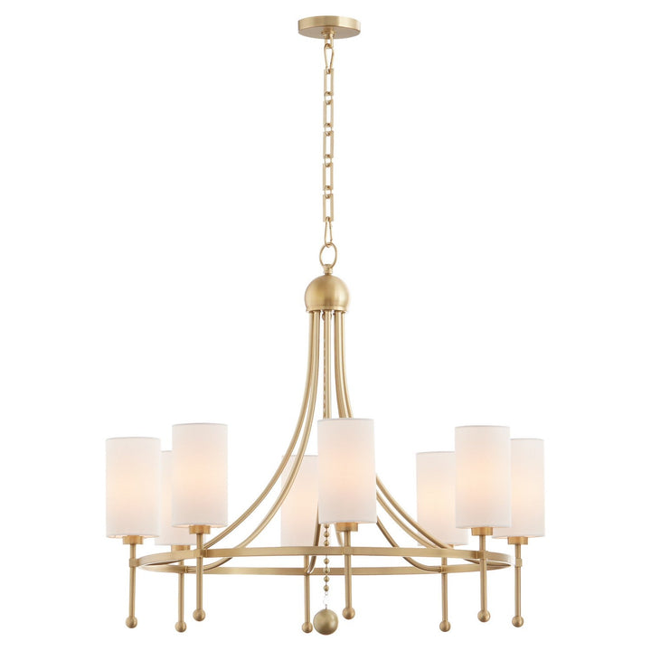 Quorum Lee Boulevard by Tamara Day 664-8-80 Chandelier Light - Aged Brass