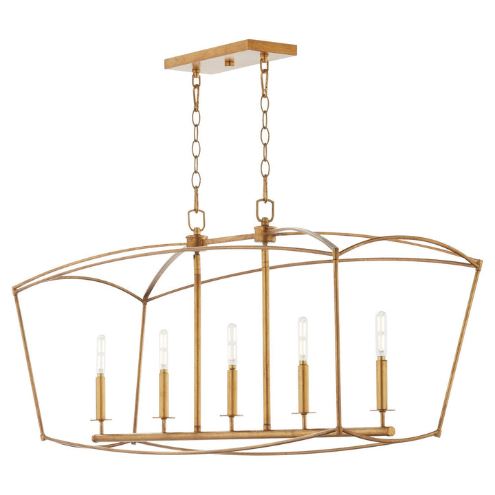 Quorum Mantle 6512-5-74 Pendant Light - Gold Leaf