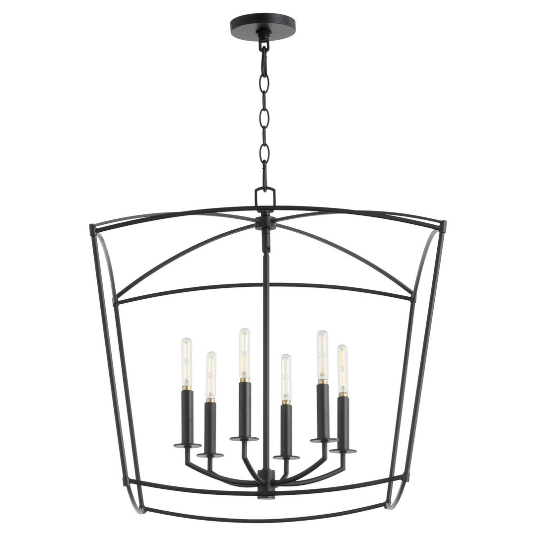 Quorum Mantle 6412-6-59 Pendant Light - Matte Black